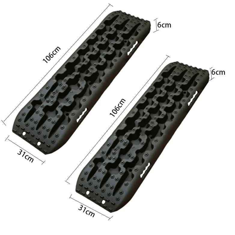Off-Road Recovery Traction Boards – 2 Pack (Black)