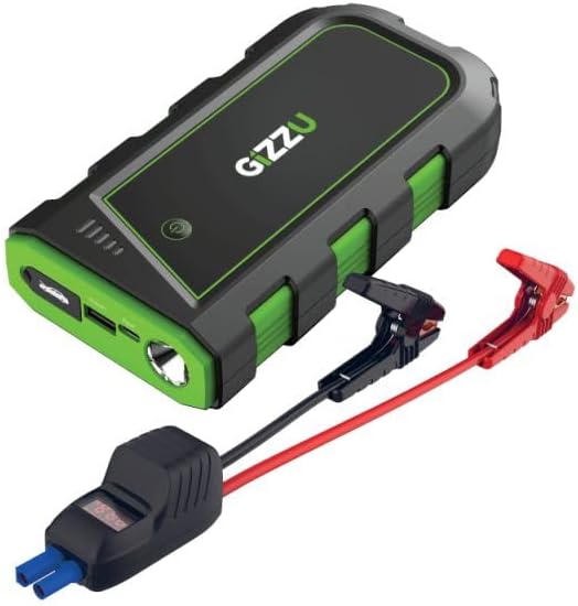 Gizzu 2000A Jump Starter 16000mAh – Black