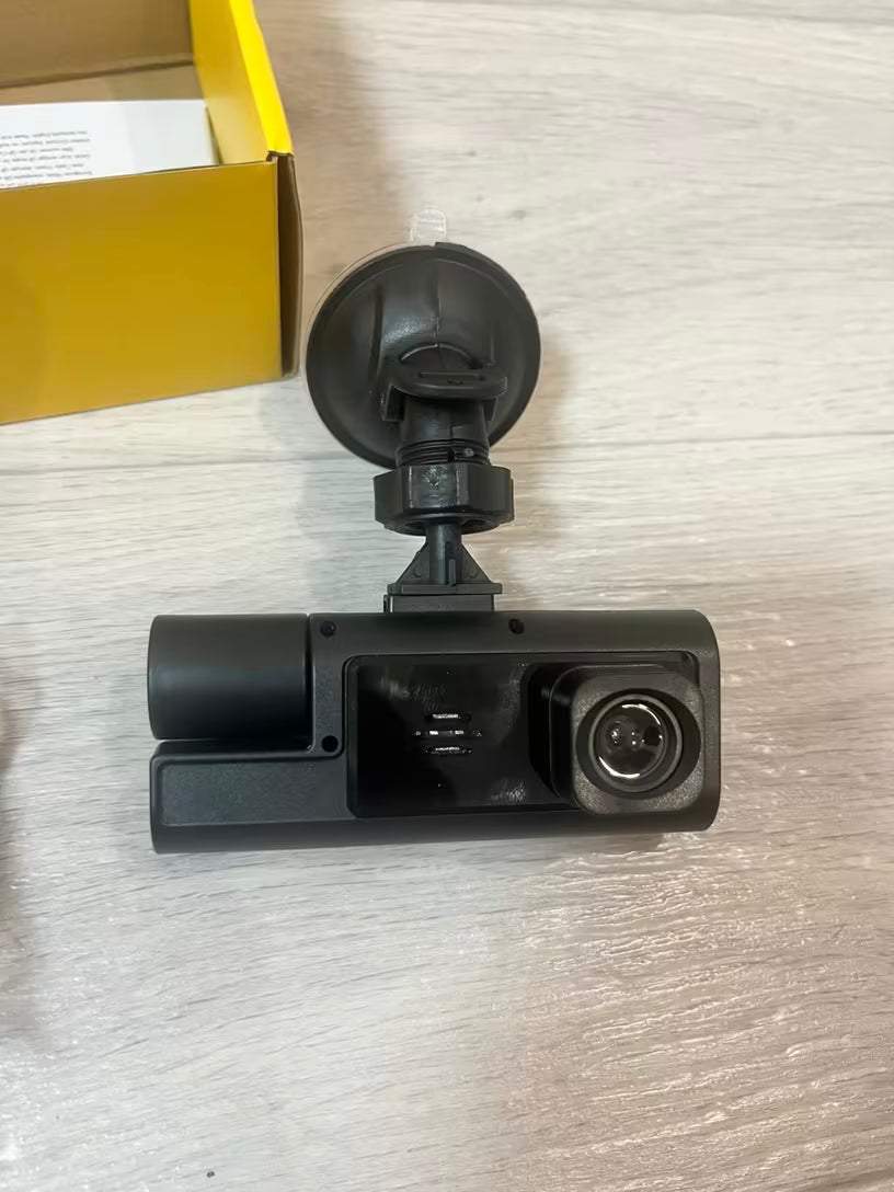 Dual Camera 1080P Full HD Dash Cam – 170° Wide Angle, 230° Rotating Lens, Night Vision